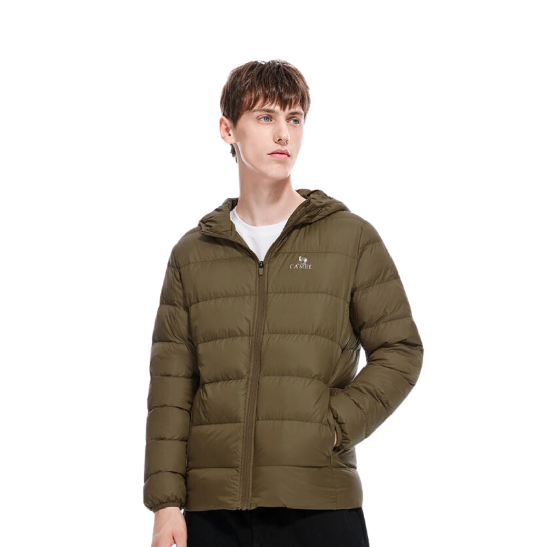 Men's Waterproof Hooded Down Jacket