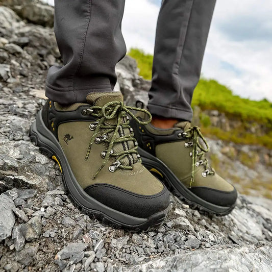 Men's Low-Top Leather Hiking Shoes