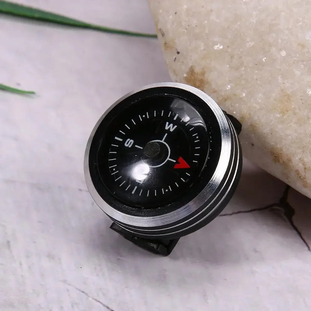 MIni Portable Watch Strap Button Compass