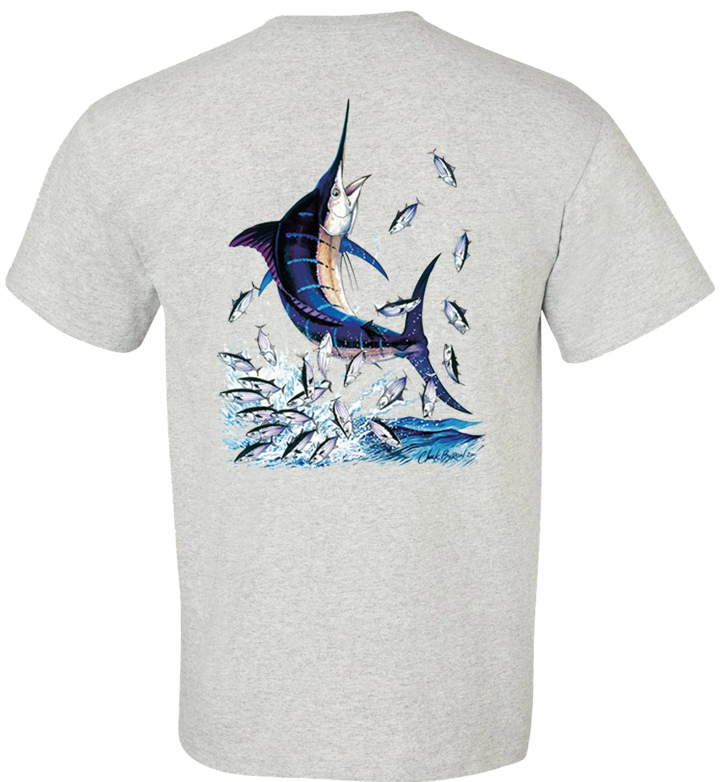 Camiseta gráfica de pesca de marlín