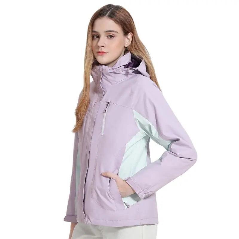 Chaqueta polar impermeable para mujer