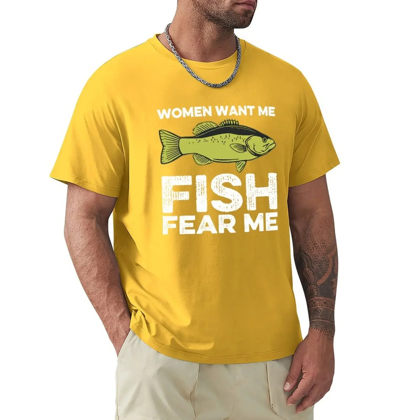 Las mujeres me quieren, los peces me temen - Camiseta de pesca