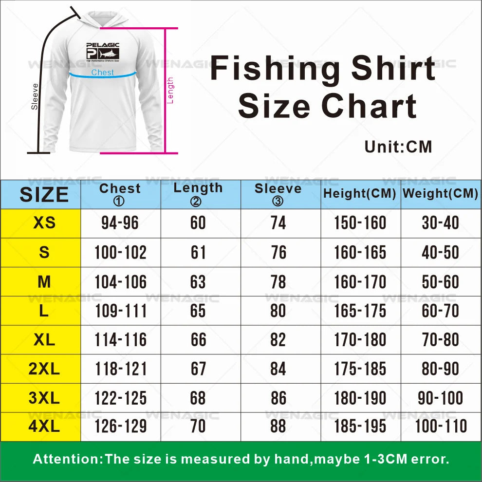 Camiseta de manga larga de pesca pelágica