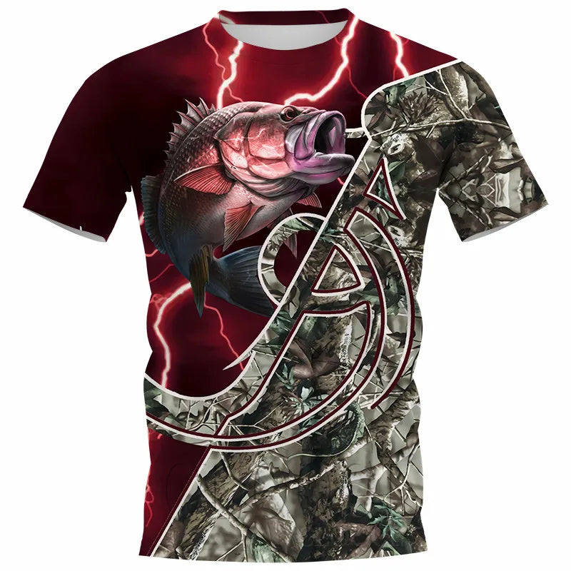 Camiseta de pesca de carpas