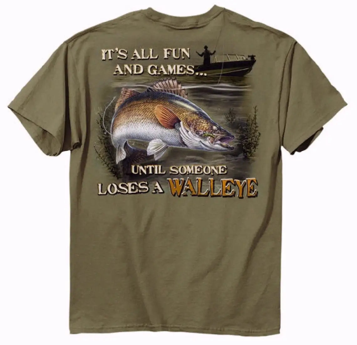 Camiseta de pesca de lucioperca