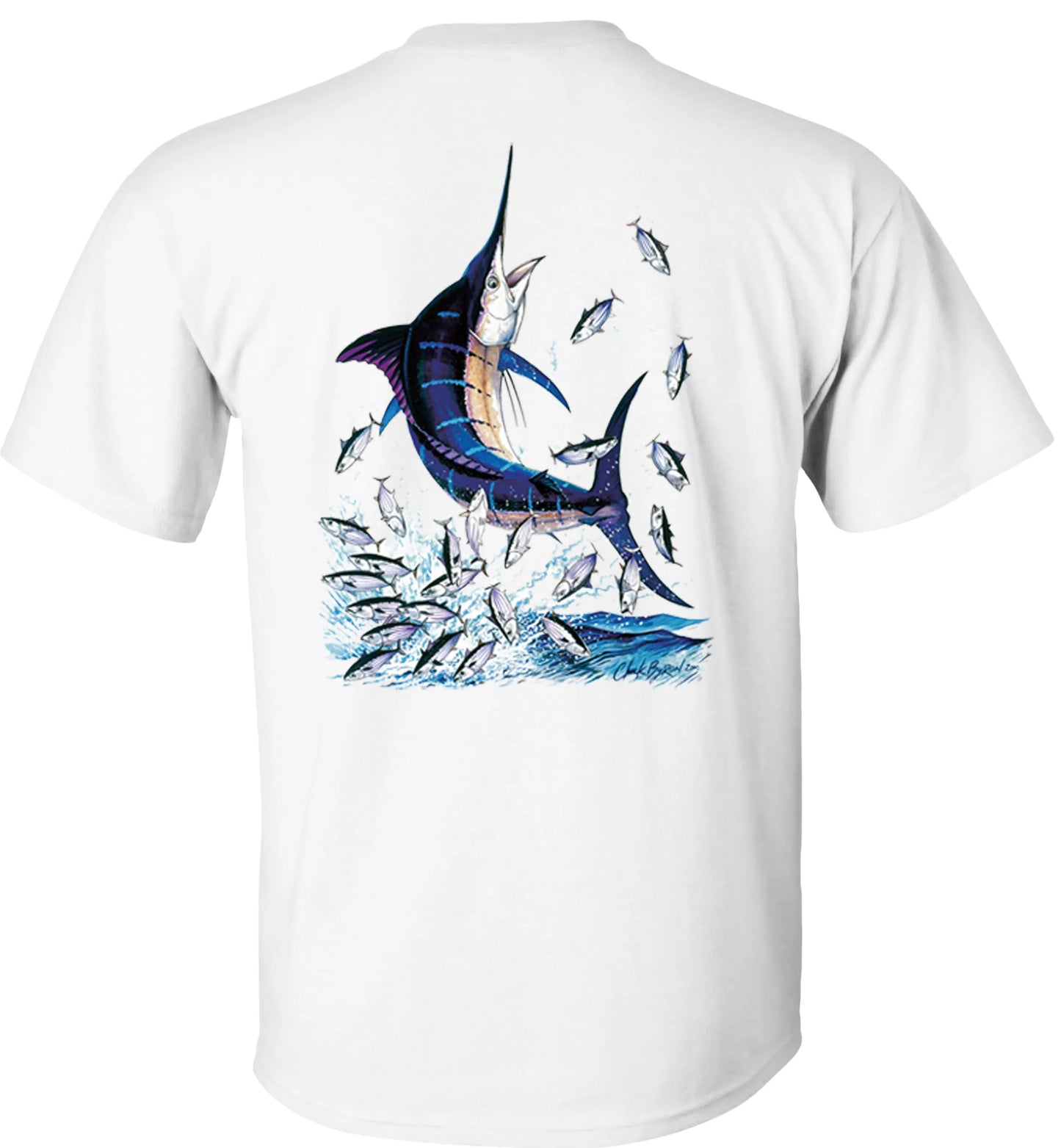 Camiseta gráfica de pesca de marlín