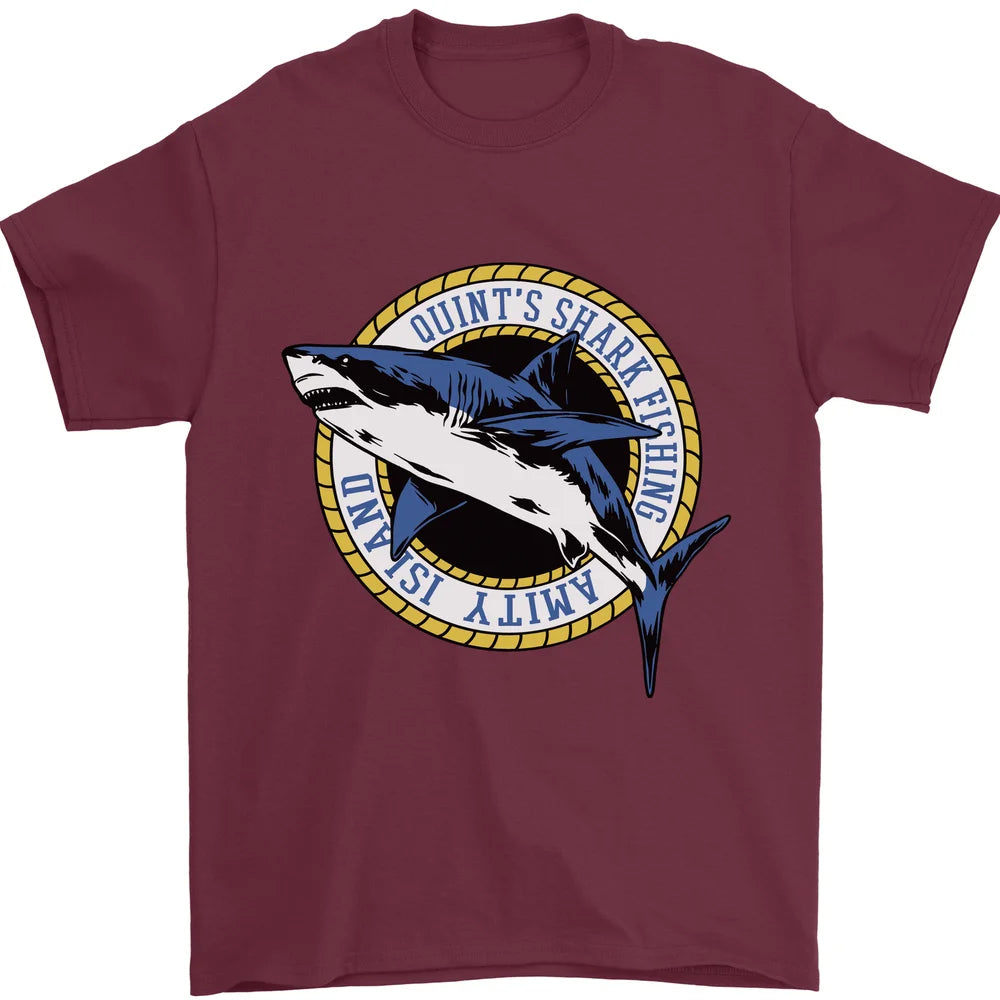 Camiseta de pesca de tiburones de Quint