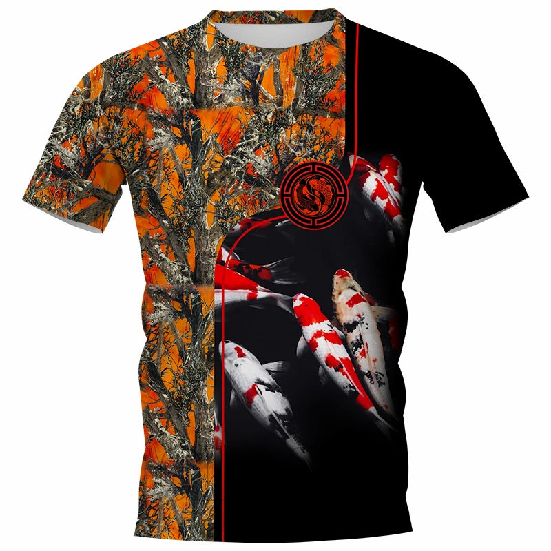 Camiseta de pesca de carpas