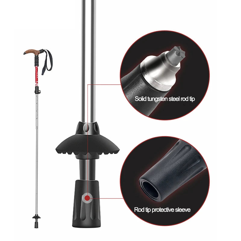 Gules Folding Aluminum Trekking Pole