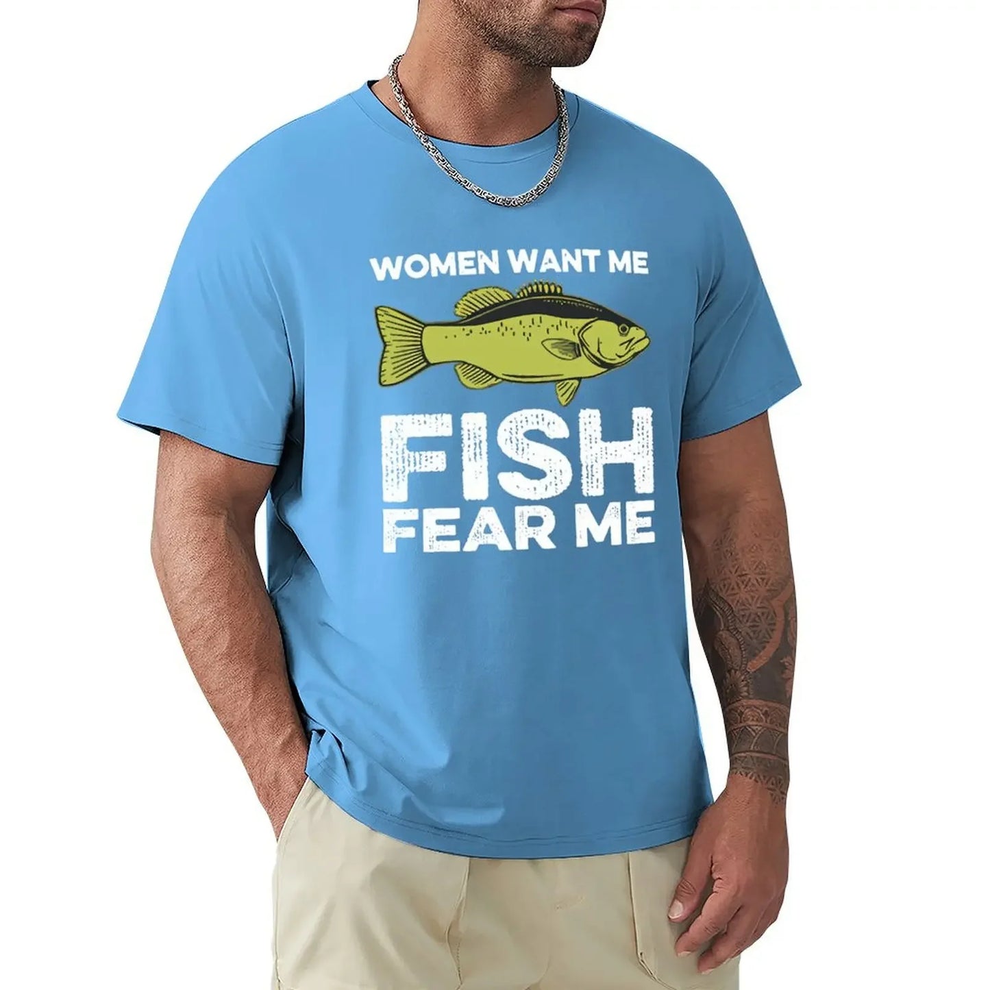 Las mujeres me quieren, los peces me temen - Camiseta de pesca