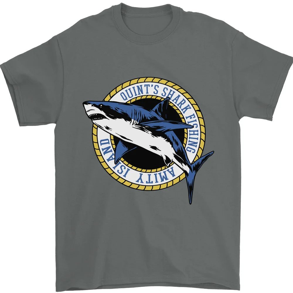 Camiseta de pesca de tiburones de Quint