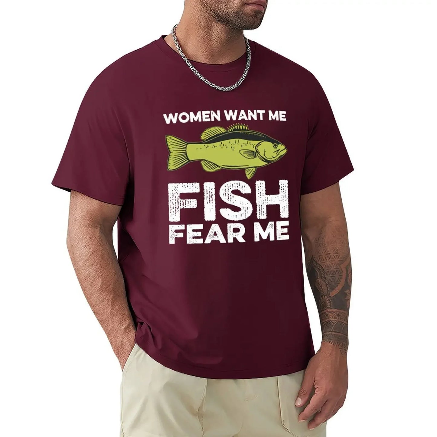 Las mujeres me quieren, los peces me temen - Camiseta de pesca