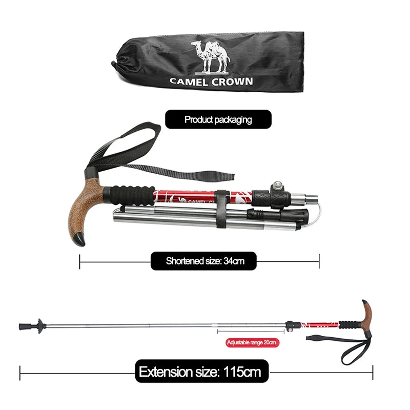 Gules Folding Aluminum Trekking Pole