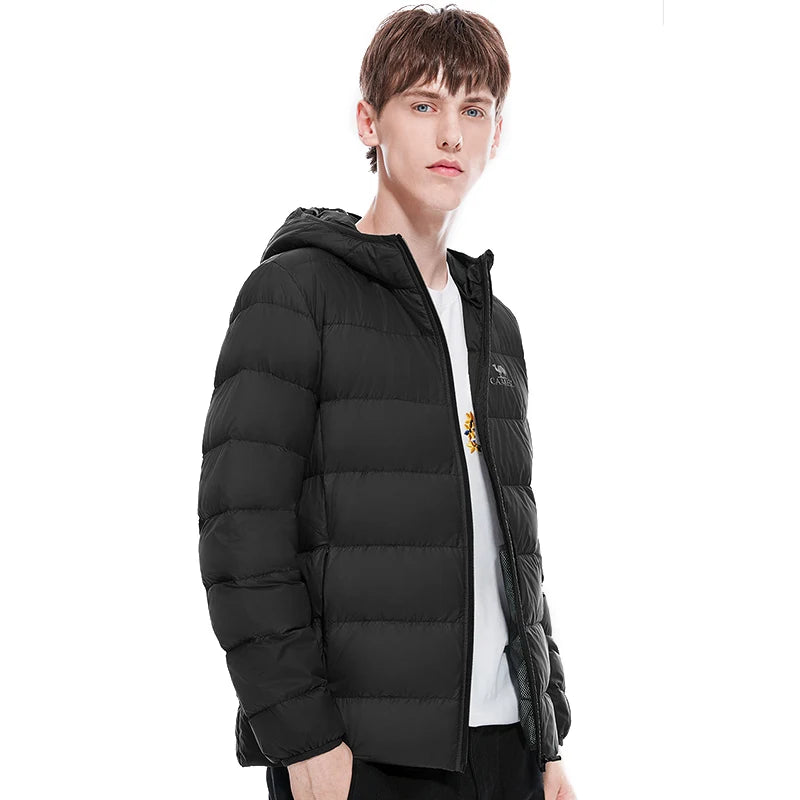 Men's Waterproof Hooded Down Jacket